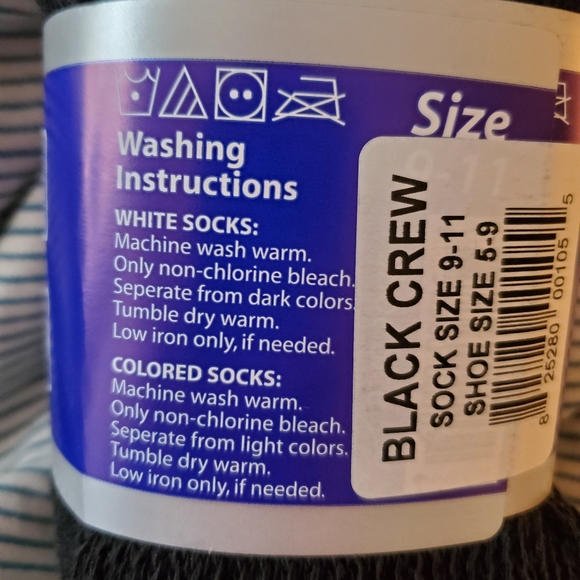 3 CSM Diabetics Socks shoe SZ 5-9, black - Picture 3 of 3